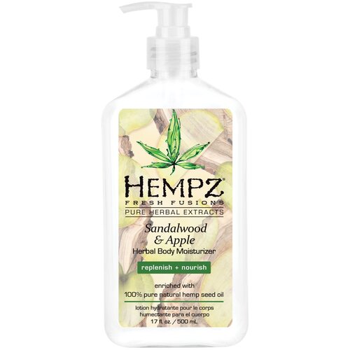 Hempz Herbal Body Moisturizer - Хэмпз Молочко для тела увлажняющее Сандал и Яблоко, 500 мл -