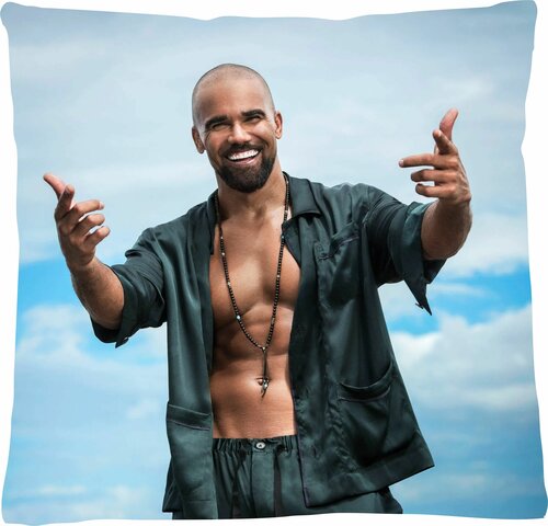 Подушка квадратная Шемар Мур Shemar Moore