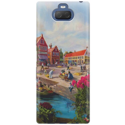 фото Re:pa накладка transparent для sony xperia 10 / xa3 с принтом "старинный амстердам"