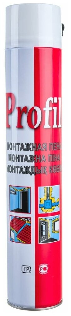 114131 Монтажная пена (летняя, 625 мл) Упаковка (12 шт.) Profil - фото №3