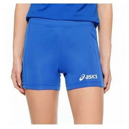 фото Волейбольные шорты asics, на резинке, влагоотводящие, размер s, голубой, синий