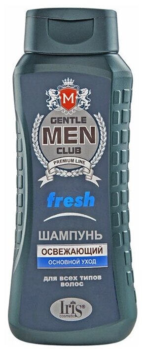 IRIS cosmetic шампунь Fresh для всех типов волос освежающий Gentle Men Club, 400 мл