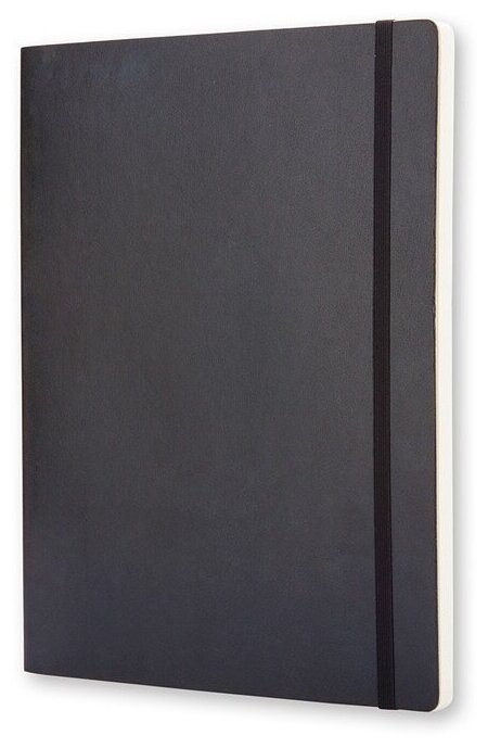 Записная книжка Moleskine Classic Soft (нелинованный), Хlarge (19х25 см), черный