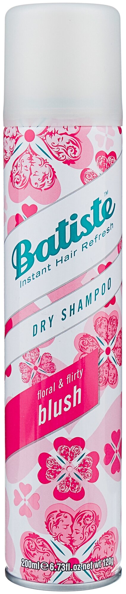 Batiste Dry Floral & Flirty BLUSH Сухой шампунь c цветочным ароматом 200 мл