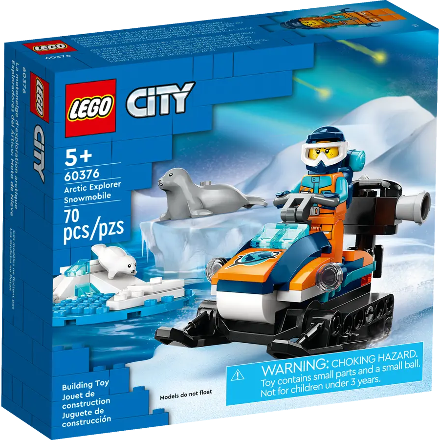 Конструктор LEGO City Arctic Explorer Snowmobile 60376, 70 дет.