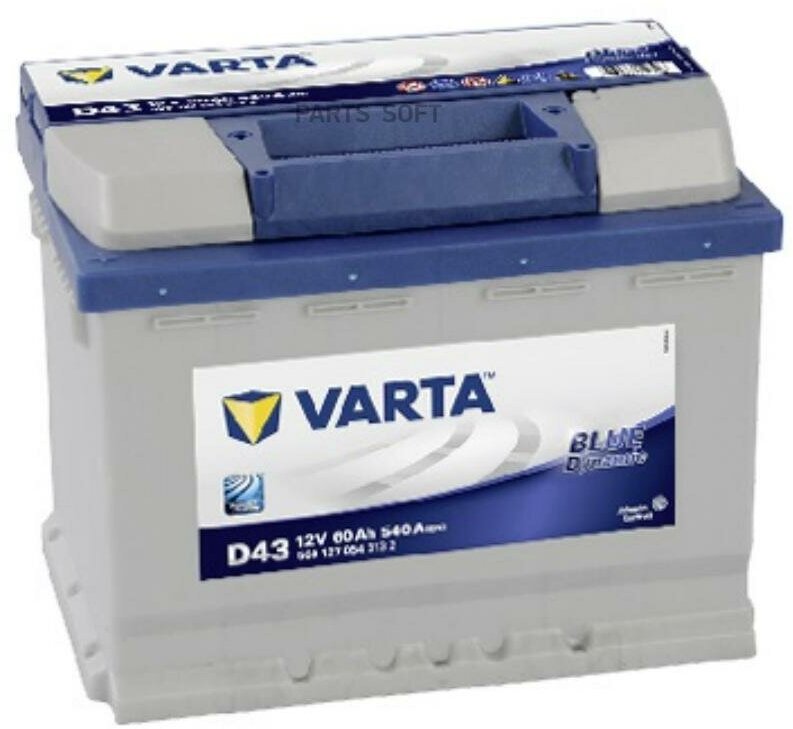 Аккумуляторная батарея Blue Dynamic [12V 60Ah 540A B13] VARTA / арт. 560127054 - (1 шт)