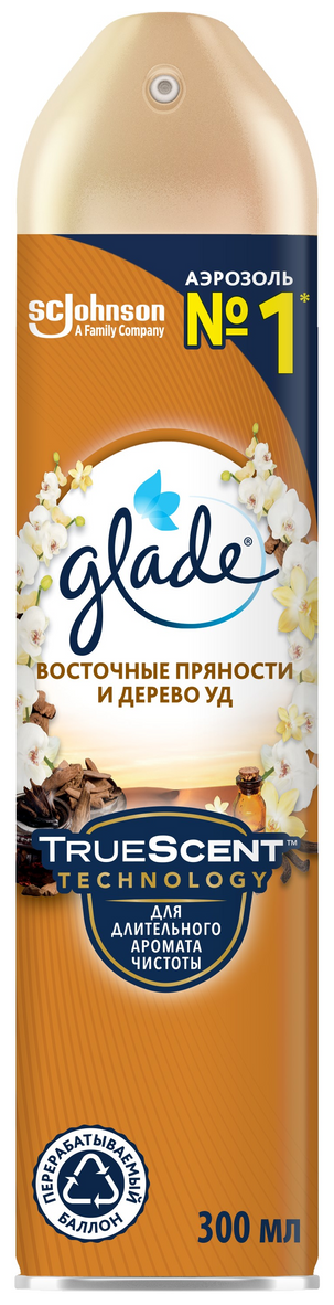 Glade освежитель воздуха Восточные пряности и дерево уд 300 мл