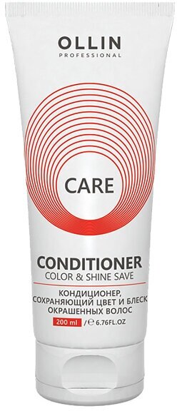 Кондиционер для волос Ollin Professional Care Кондиционнер, сохраняющий цвет и блеск окрашенных волос 200мл