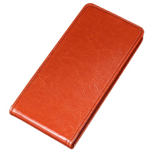 фото Чехол-флип mypads для iphone 12 mini (5.8) водоотталкивающий вертикальный откидной вниз коричневый