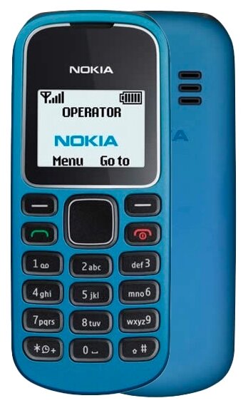 Телефон Nokia 1280, 1 SIM, светло-синий