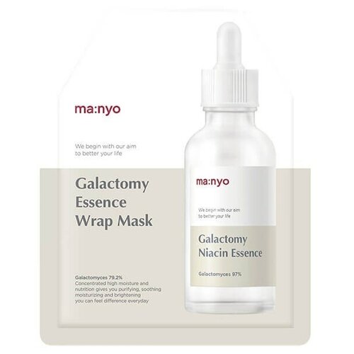 фото Manyo factory гидрогелевая маска с экстрактом галактомисис galatomy essence wrap mask, 35 г