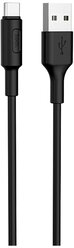 Кабель HOCO X25 Soarer charging data cable for Type-C 1M, 3.0А, black