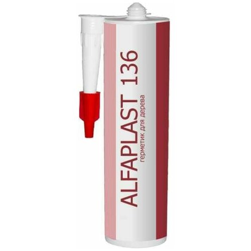 Alfaplast Герметик 136 Технология Теплый шов. Цвет Венге. Картридж 310 мл 4627176171158