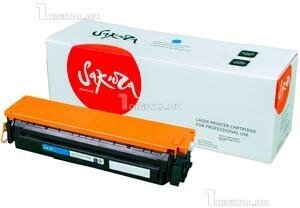 Картридж SAKURA CF401X/045HC голубой HP Color LJ Pro M252/M277 Canon LBP611/613 MF631/633/635 (SACF401X/045HC)