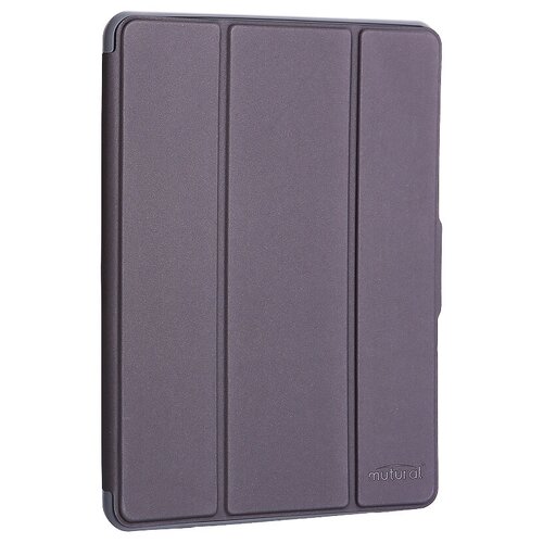 фото "чехол-подставка mutural folio case elegant series для ipad 7-8 (10,2"") 2019-20г.г. кожаный (mt-p-010504) графитовый"