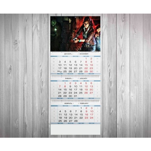 Календарь MIGOM Квартальный Принт Resident Evil, Резидент Эвил - 1