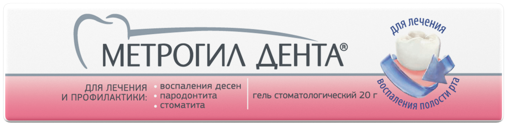 Метрогил дента гель д/десен 20г