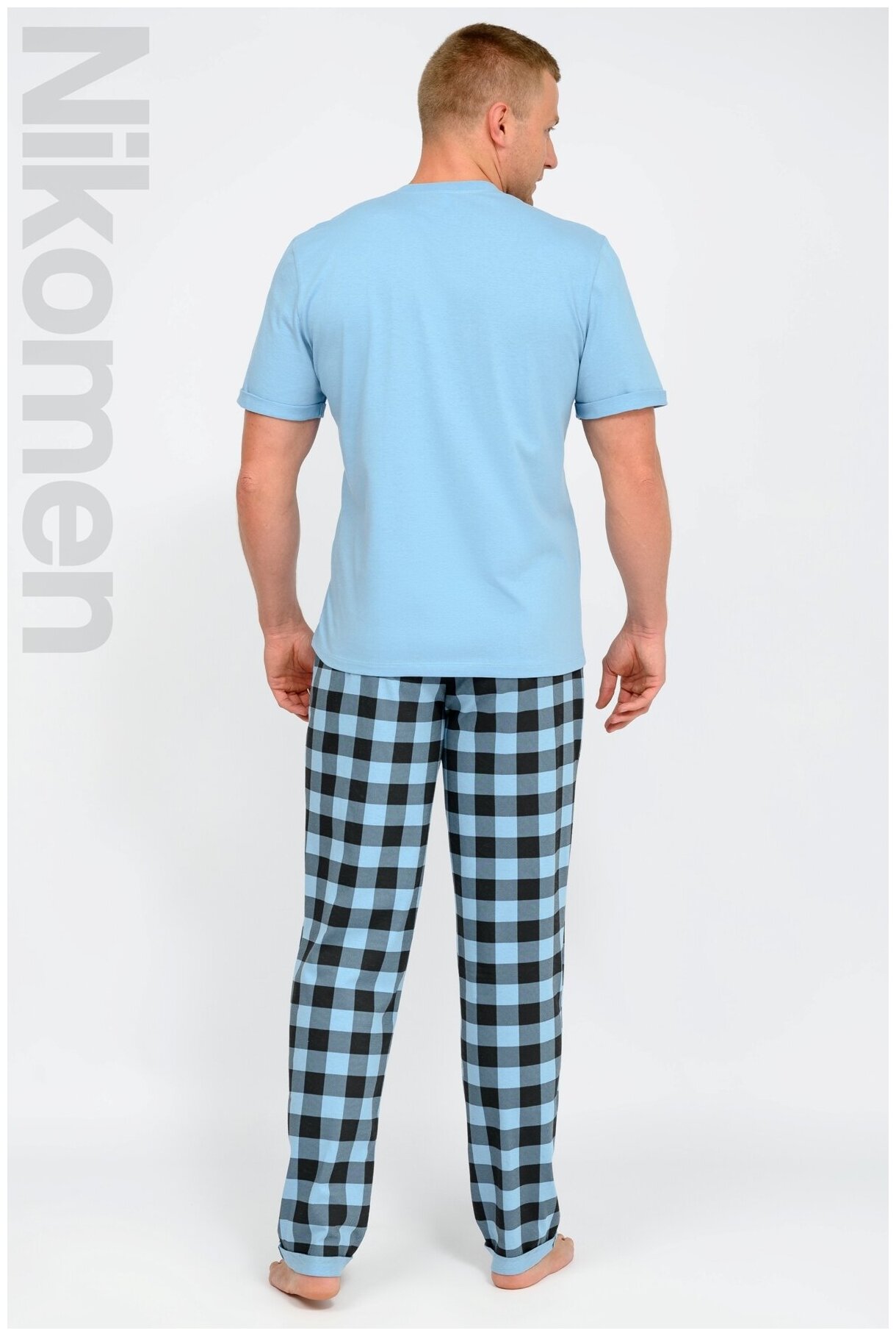 Пижама (футболка+брюки) Ш'аrliзе 1000-16 52, Голубой - фотография № 3