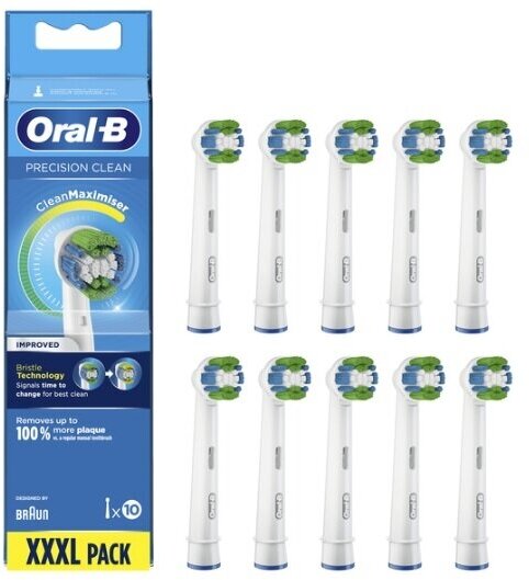 Набор насадок Oral-B Precision Clean CleanMaximiser для ирригатора и электрической щетки, белый, 10 шт.