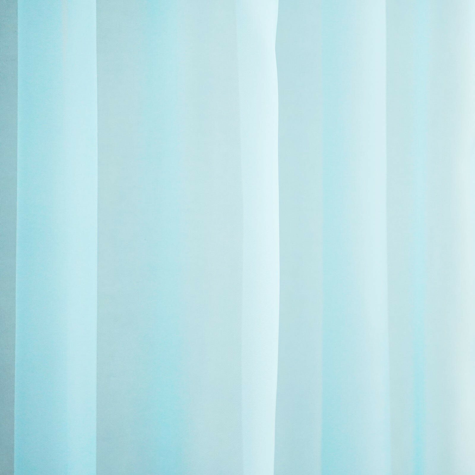 Штора вуаль однотонная 140х180 см голубой, п/э 100% Witerra - фото №4