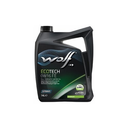 Синтетическое моторное масло Wolf ECOTECH 0W16 FE, 4 л