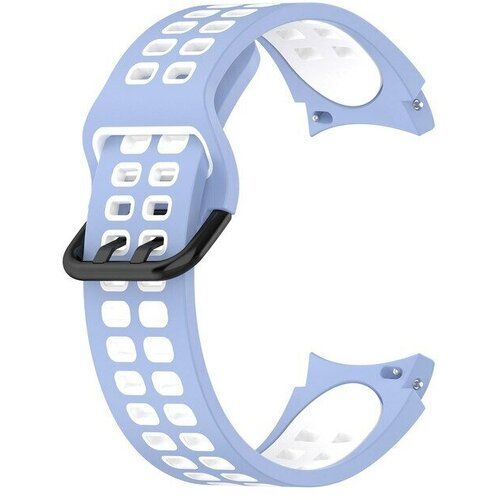 Ремешок для умных часов Samsung Galaxy Watch 5, белый-голубой