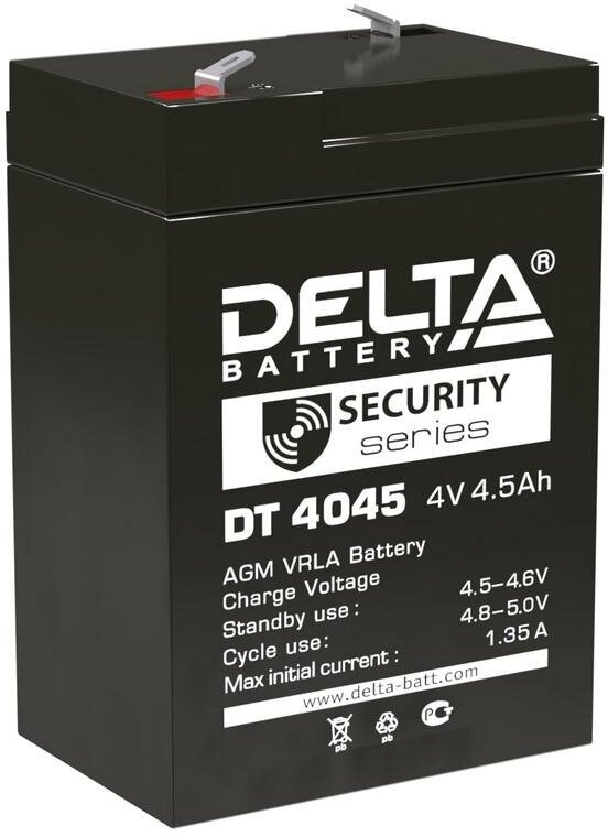 Аккумулятор ОПС 4В 4.5А. ч для прожекторов Delta DT 4045