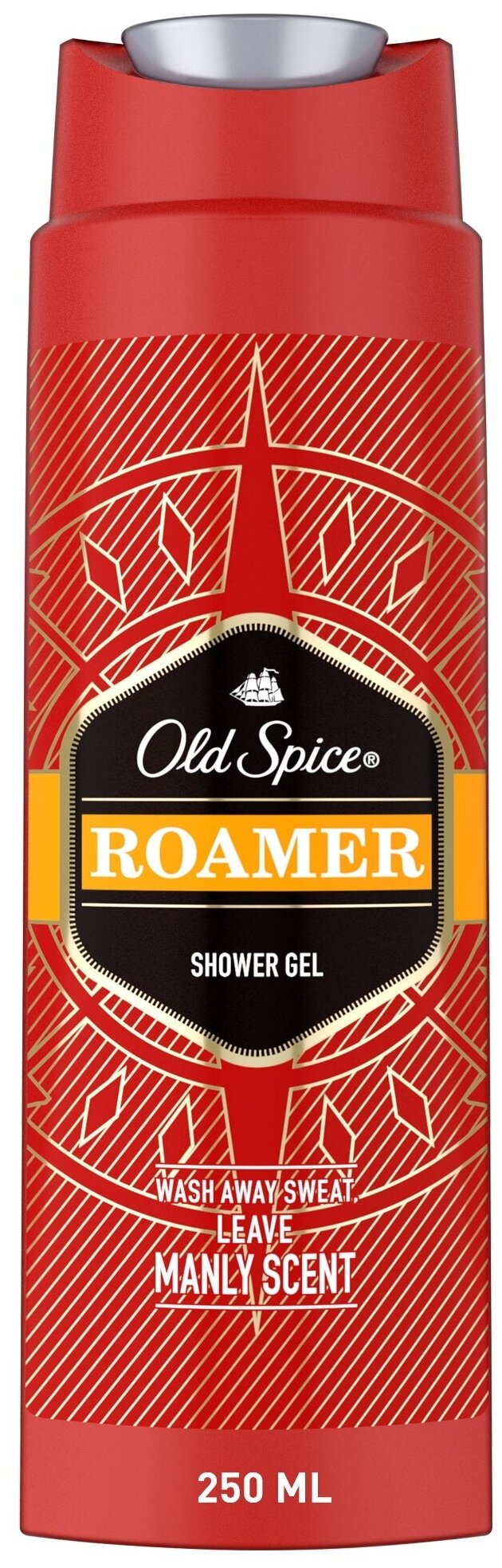 Гель для душа и шампунь Old Spice 2 в 1, Roamer, 250 мл