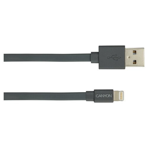 Кабель Canyon USB - Lightning (CNS-MFIC2) 0.96 м, dark grey