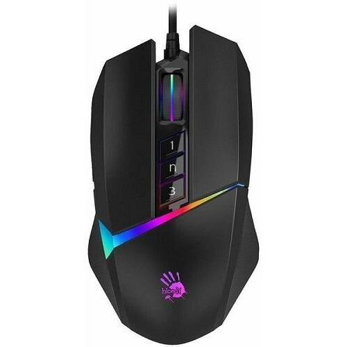 Мышь A4Tech Bloody W60 Max черный оптическая 10000dpi USB 10but 1381020 285400₽