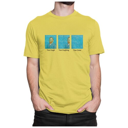 фото Футболка dream shirts ван гог ушел мужская xs желтая