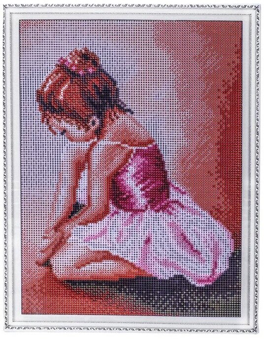 Алмазная вышивка le038 «Балерина малышка» Цветной - фото №19