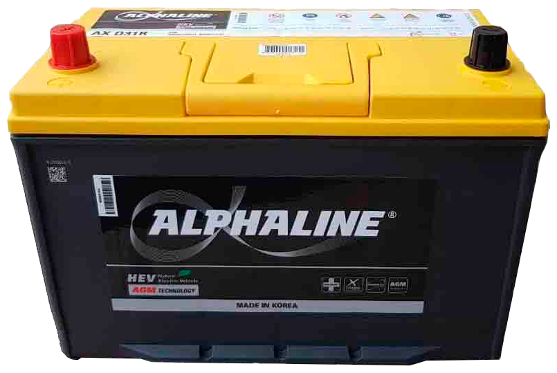 Аккумулятор автомобильный AlphaLINE AGM AX D31R 6СТ-90 прям. 306x173x225