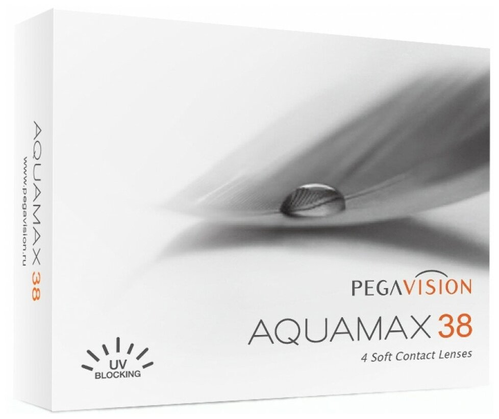 Контактные линзы, PegaVision AqvaMax, Квартальные, 4 шт., D -4,00