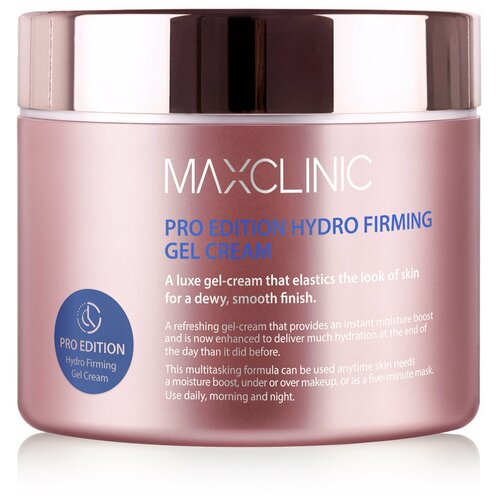 MAXCLINIC Pro Edition Hydro Firming Gel Cream Укрепляющий крем-гель для восстановления эластичности кожи лица, 200 мл укрепляющий крем гель для эластичности и увлажнения кожи pro edition hydro firming gel cream 200 г