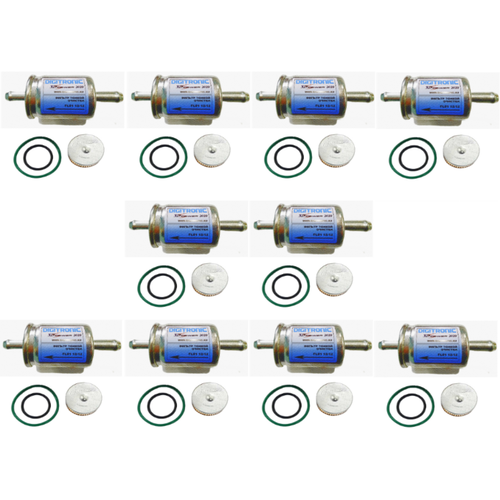 Комплект фильтров грубой и тонкой очистки ГБО Digitronic+Tomasetto+резинки (10шт.)