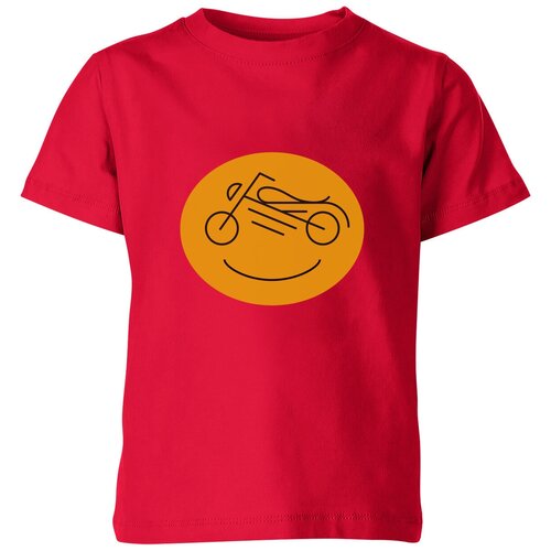 фото Детская футболка «мотоцикл» (152, красный) us basic
