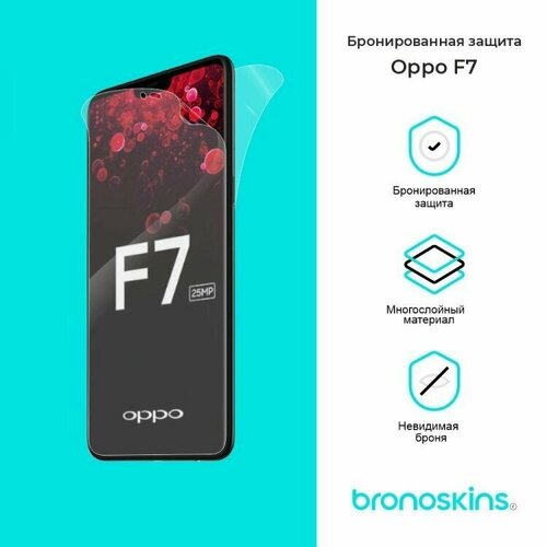 Защитная пленка для OPPO F7 (Глянцевая, Защита задней панели) защитная пленка для oppo reno 4 lite глянцевая защита задней панели