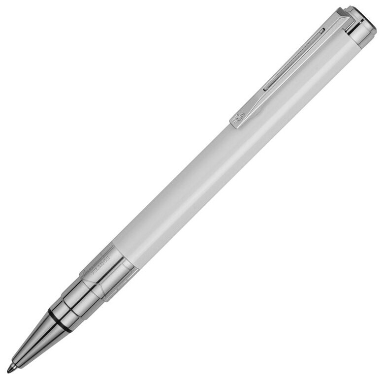 Ручка шариковая Waterman Perspective Pure White CT M, белый/серебристый