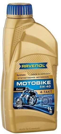 Масло Моторное Motobike 4-T Ester 5W-40 1Л (Синтетика) Ravenol арт. 1171102001