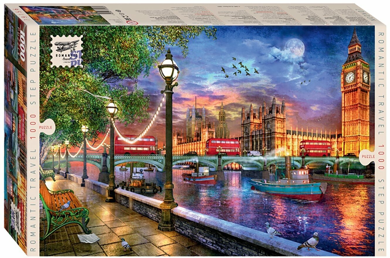 Пазл Step Puzzle Лондон, 1000 эл, Romantic Travel 79156