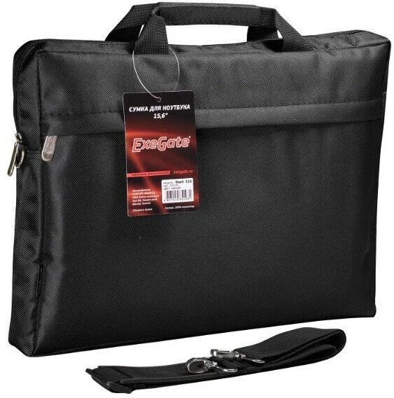 Сумка для ноутбука 15.6" ExeGate Start S15, черная EX205135RUS