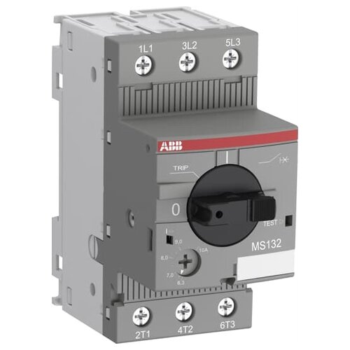 Автоматический выключатель ABB MS132 100kА 10 А автоматический выключатель с регулированием тепловой защитой abb ms132 1 6 100ка 1a 1 6а 1sam350000r1006