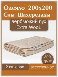 Одеяло двуспальное теплое зимнее 200х200 евро шерсть