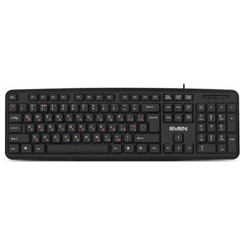 Клавиатура SVEN KB-S230 клавиш 104 проводная черный 502₽
