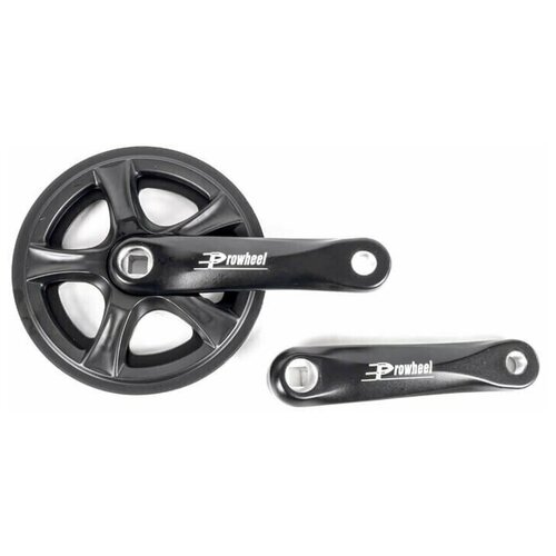 Система Prowheel PRO-Q36PP 36T 165 мм алюм. под квадрат черный, 1 скорость, 1/10 PRO-Q36PP-165, 35075 система 1ск m wave 1 2х1 8 46t 165мм квадрат алюм серебристо черная