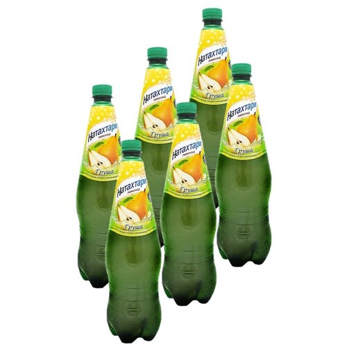 Лимонад Натахтари Груша, 1 л, пластиковая бутылка, 6 шт.