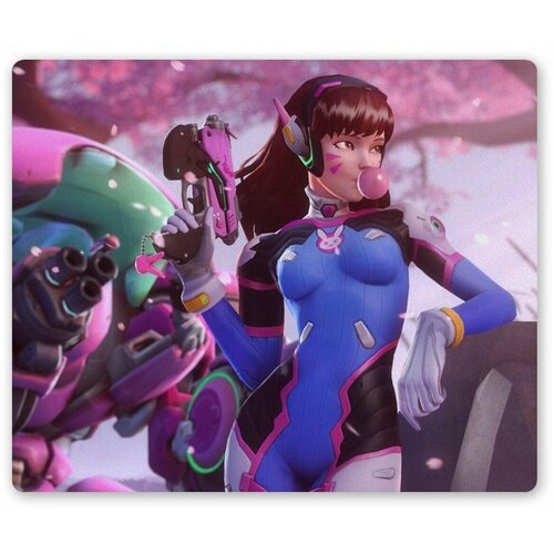 Коврик для мышки прямоугольный Overwatch - D.Va