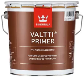 Грунтовка-антисептик по дереву Tikkurila Valtti Primer с маслом, 2.7 л