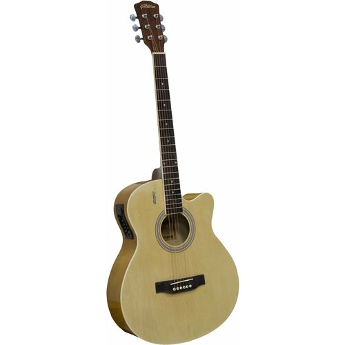 Электроакустическая гитара Elitaro E4050 EQ N/ со звукоснимателем/натуральная/массив ели акустическая гитара матовая розовая размер 40 дюймов jordani j4020 pi